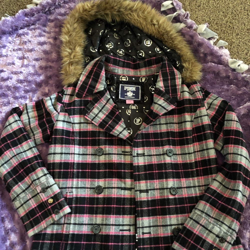PINK pea coat